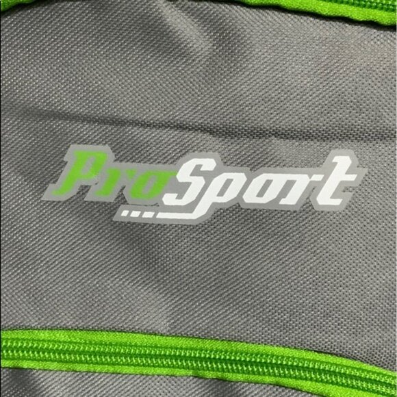 Pro Sport Backpack Day Hike School Book Bag Adjustable Padded Straps Grey Green - Picture 9 of 15